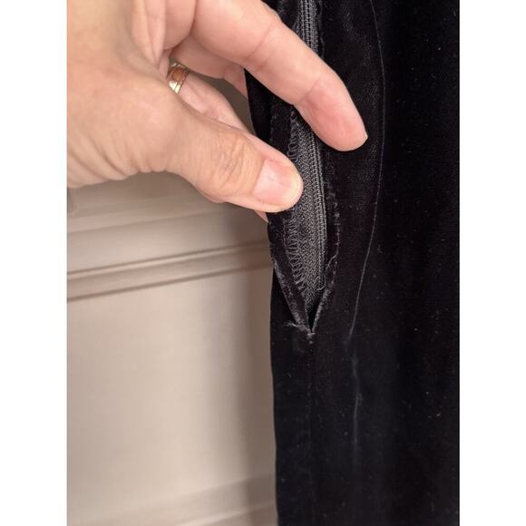 Sexy Witchy Vintage Jessica McClintock Maxi Dress 5/6 Y2K Goth Velvet - Picture 5 of 16